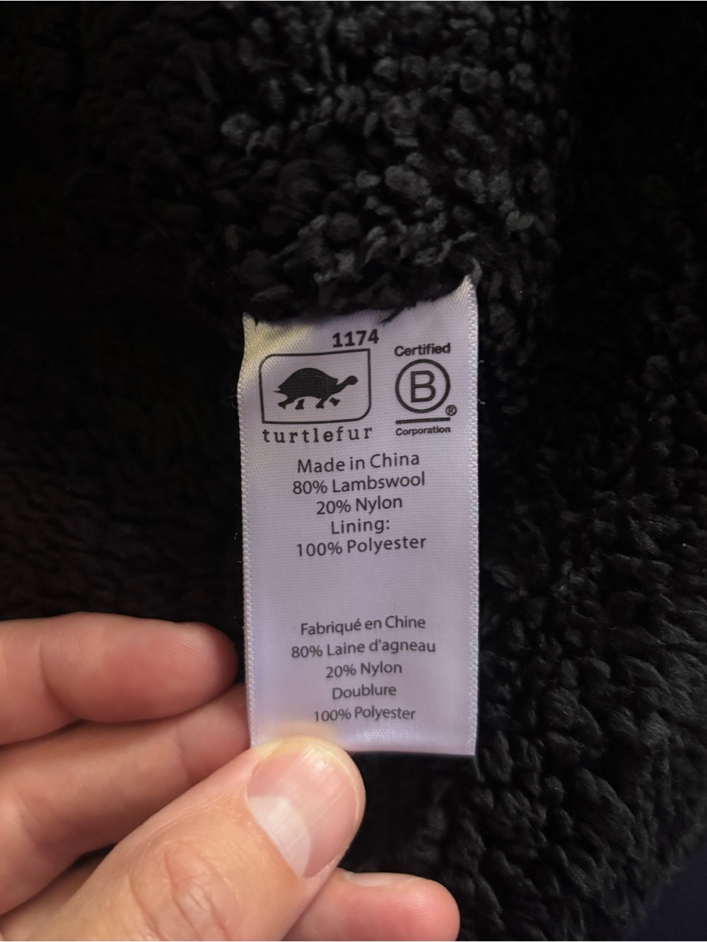 Turtlefur Lambswool Fleece Striped Aztec Beanie - Picture 3 of 4